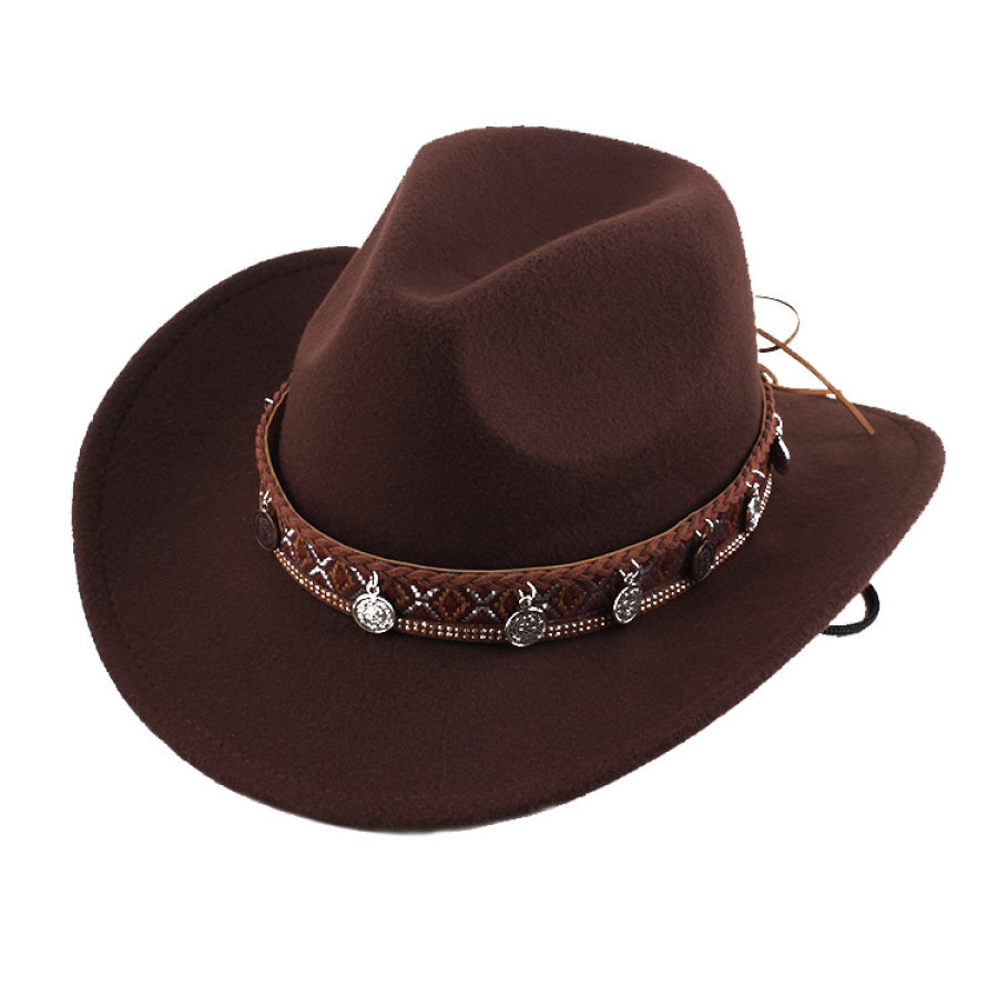 

Western Cowboy Hat With Embellished Band