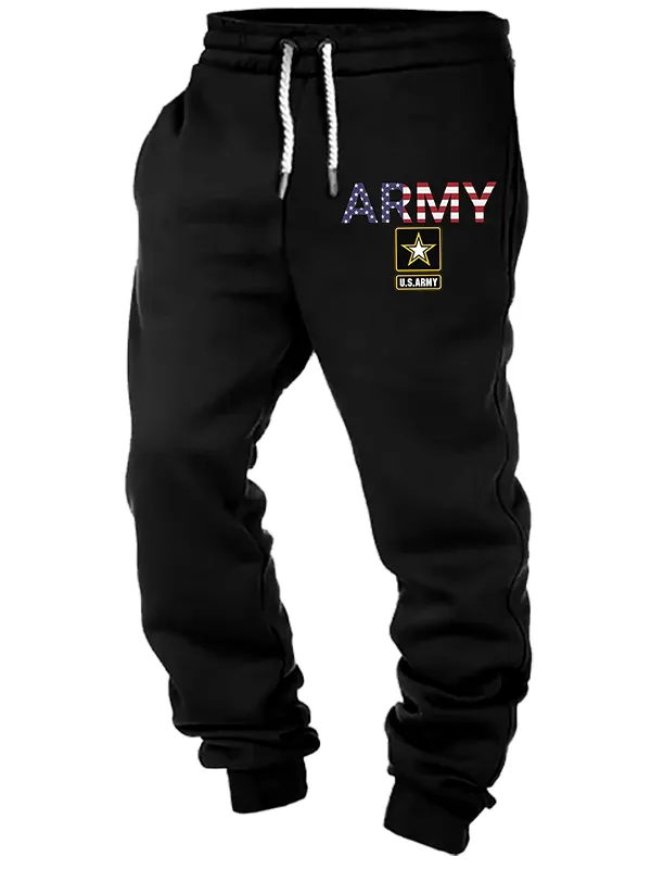 Men's Vintage Veterans Day ARMY American Flag Print Sweatpants Only $25.99 - Pragmaace.com 