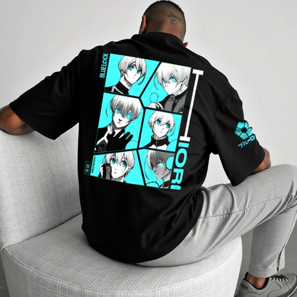Unisex Football Anime Color Graphic Print T-shirt - Wayrates.com 
