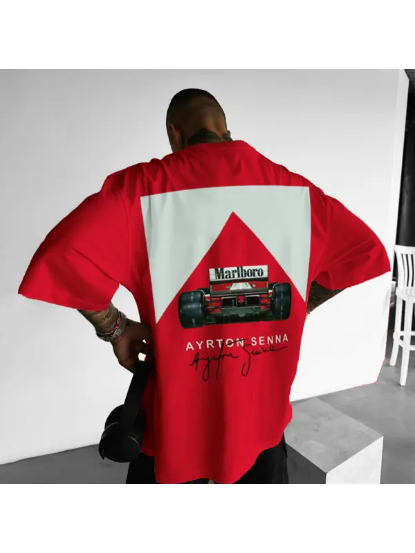 Unisex Oversized Racing Print T-shirt - Shopyiyistories.com 