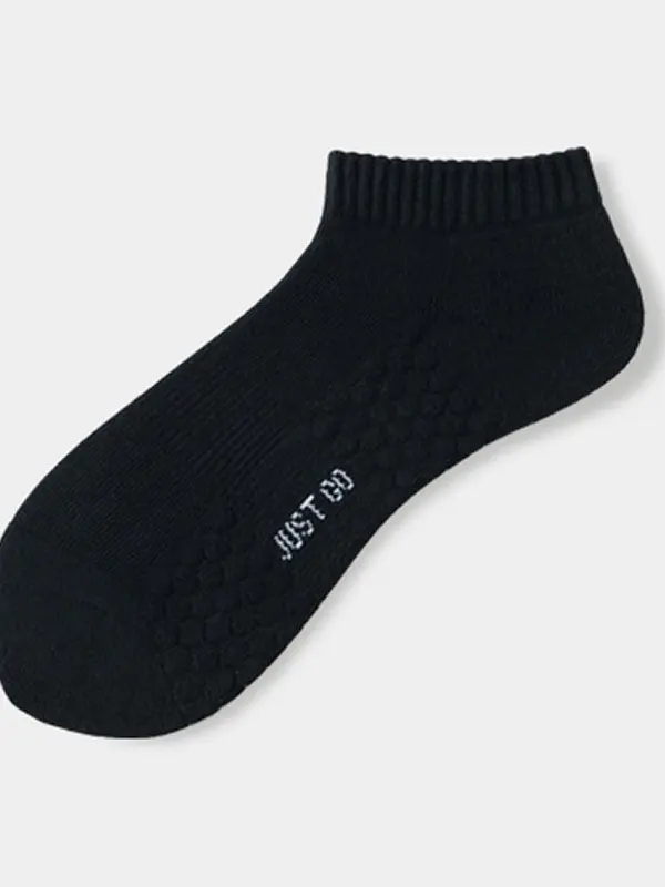 Honeycomb Pattern Sports Socks With Terry Cloth Sole For Ultimate Comfort And Support - Pragmaace.com 