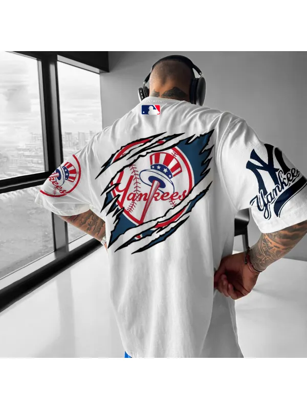 Casual Baseball Print Design T-shirt - Localziv.com 