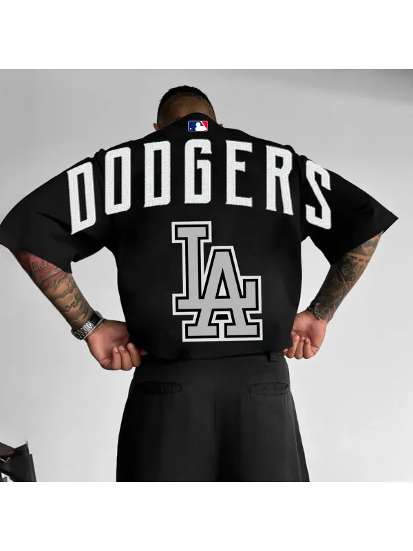 Fashionable Baseball Letter Print Design T-shirt - Aptkoi.com 
