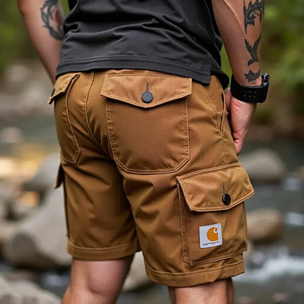 Men's Carhartt Cargo Shorts Multi-Pocket For Outdoor Adventures - Wayrates.com 