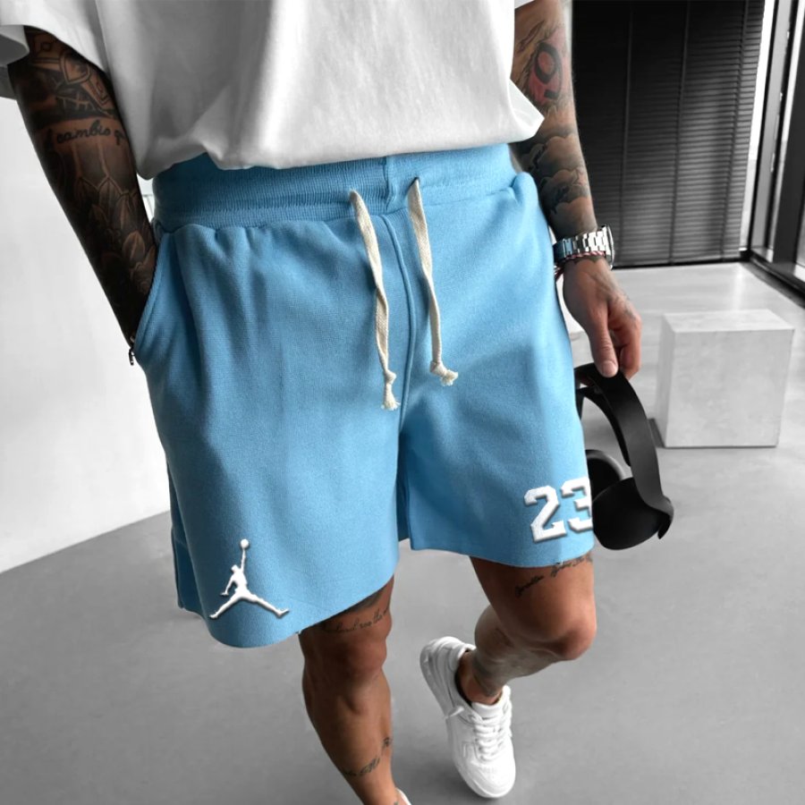 

Unisex Basketball Sports Leisure Drawstring Shorts