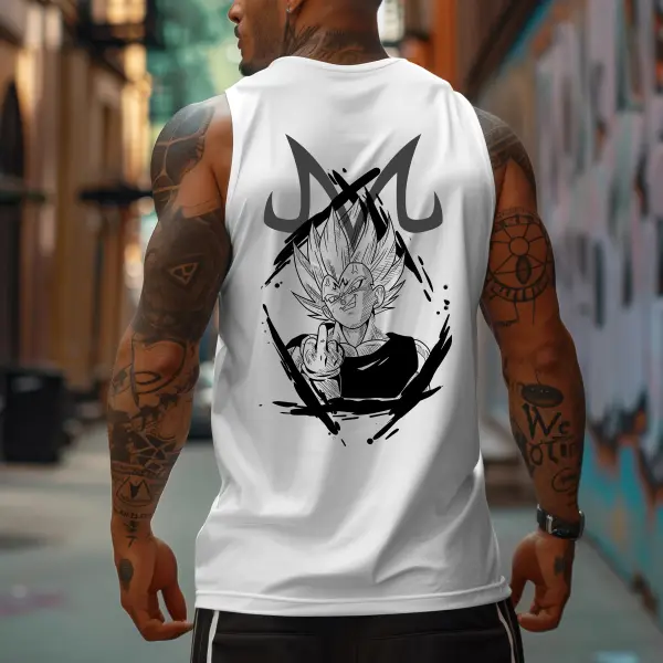 Men's Anime Personalized Print Sports Tank Top - Yesunshine.com 
