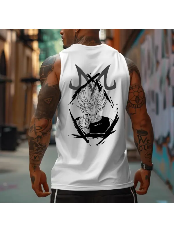 Men's Anime Personalized Print Sports Tank Top - Shopyiyistories.com 