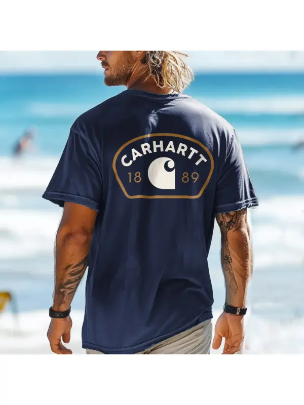 Unisex 1889 Graphic Surf Print Oversized Beach Short Sleeve T-Shirt - Shopyiyistories.com 