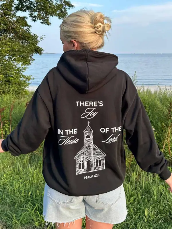 Women's House Of The Lord Long Sleeve Black Hoodie Only $32.99 - Pragmaace.com 