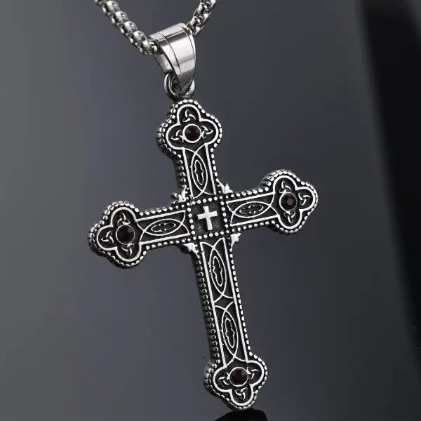 Unisex Vintage Gothic Cross Necklace - Rabclub.com 