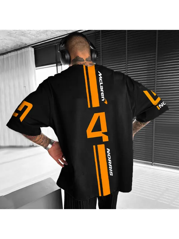 Unisex 2025 Racer No.4 Print Oversized T-Shirt - Aptkoi.com 