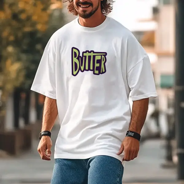 Unisex Sketch Graphic Print Streetwear Oversized White Short Sleeve T-Shirt Tee - Wayrates.com 