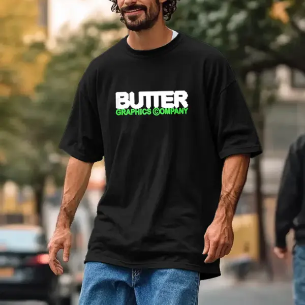 Unisex Program Graphic Print Streetwear Oversized Black Short Sleeve T-Shirt - Wayrates.com 