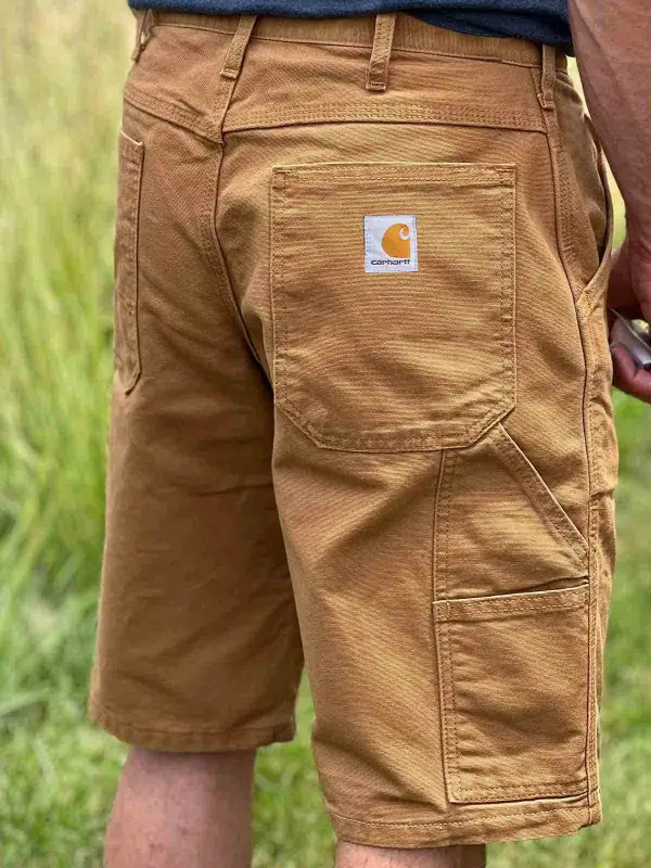 Men's Outdoor Tactical 12 Oz Duck Canvas Carpenter Cargo Shorts - Pragmaace.com 