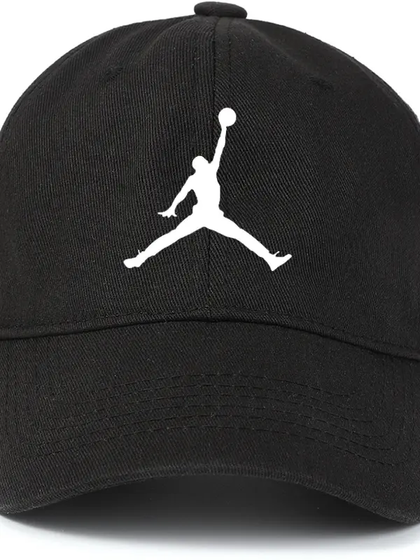 Washed Cotton Sun Hat Basketball Print Outdoor Casual Cap - Menbarn.com 