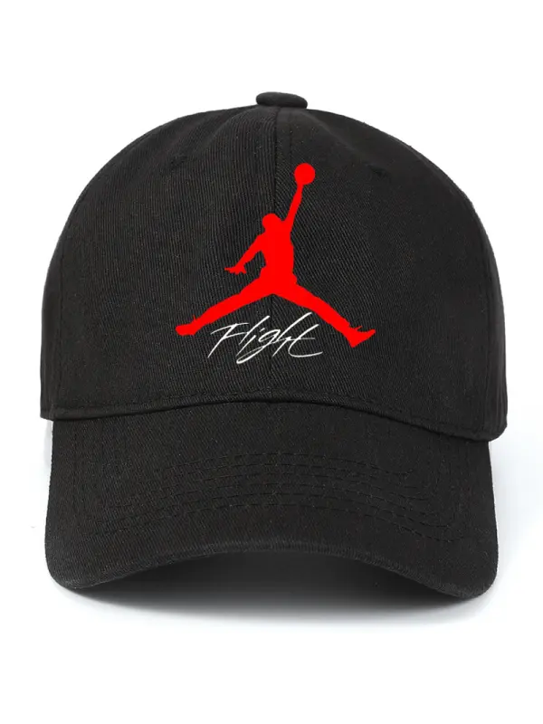Washed Cotton Sun Hat Basketball Print Outdoor Casual Cap - Localziv.com 