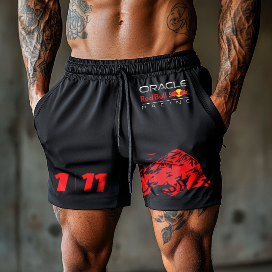 

Men's Bull 11 Print Performance Skin Friendly And Breathable Sports Shorts