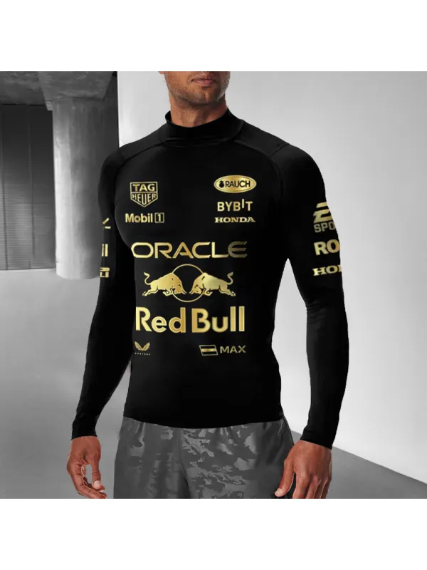 Men's Racing Team Slim Fit Long Sleeve T-Shirt - Aptkoi.com 