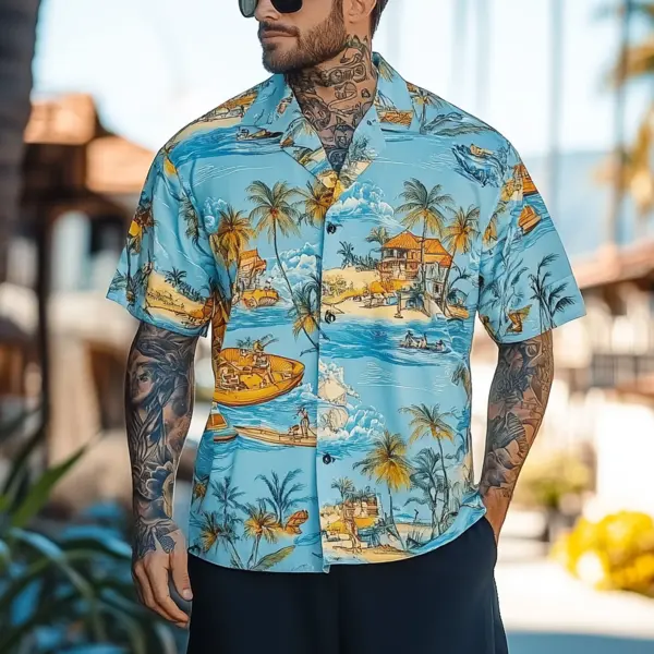 Men's Tropical Paradise Hawaiian Shirt - Wayrates.com 