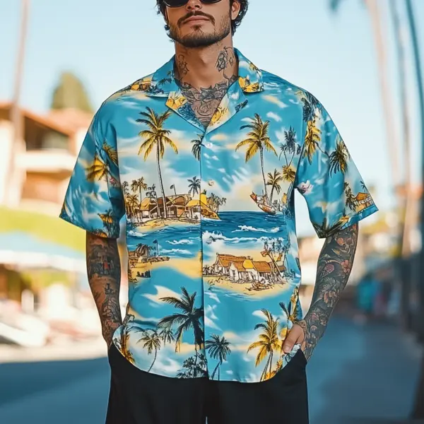 Men's Tropical Paradise Hawaiian Shirt - Wayrates.com 