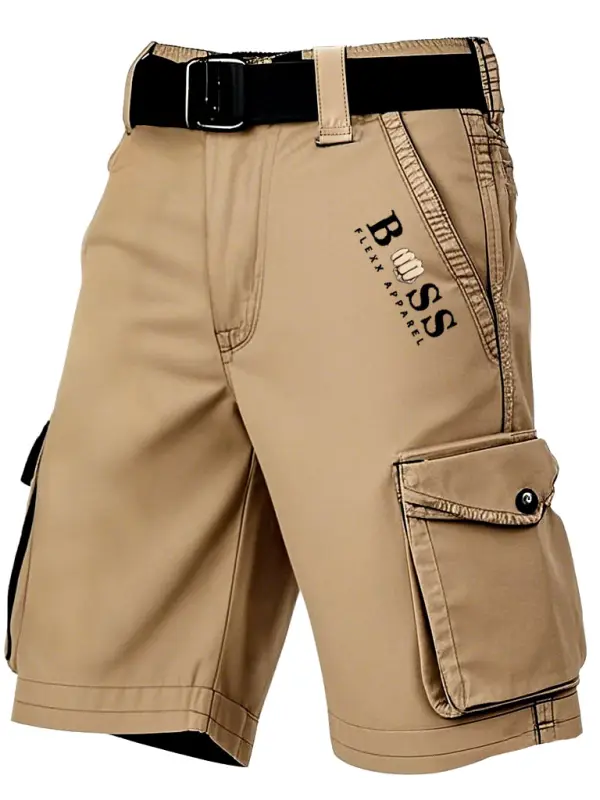 Men's Outdoor Multi-Pocket Tactical Stretch Functional Summer Cargo Shorts - Pragmaace.com 