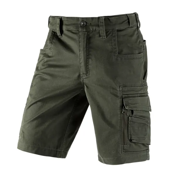 Men's Outdoor Multi-Pocket Tactical Stretch Workwear Cargo Shorts - Cotosen.com 
