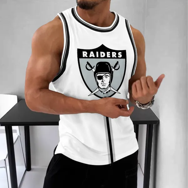 Men's Rugby Graphic Print Sleeveless Tank - Yesunshine.com 