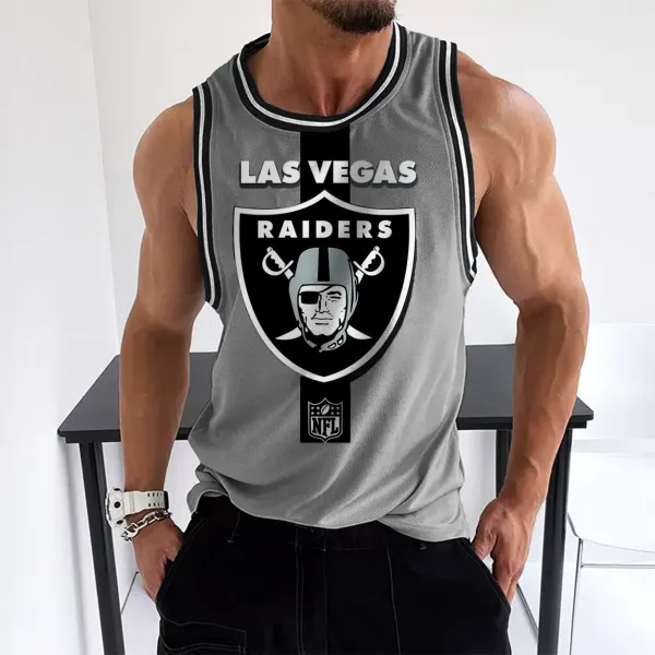 Men's Rugby Team Graphic Print Sleeveless Tank - Yesunshine.com 
