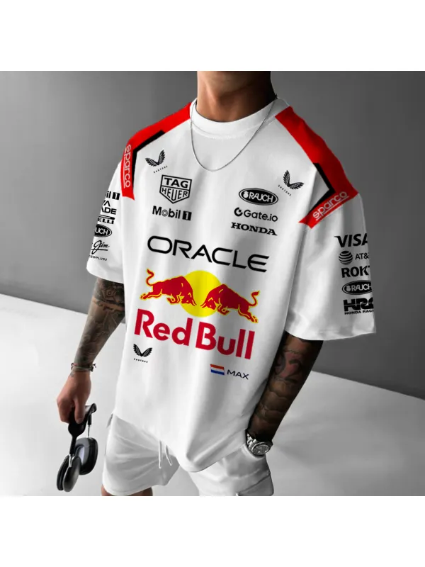 Unisex 2025 Racing Team Printed Cotton T-Shirt - Aptkoi.com 