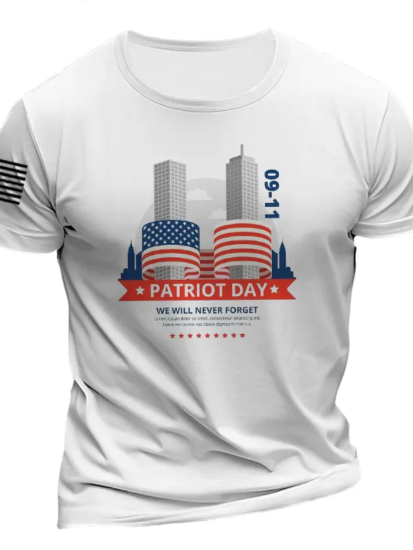 Unisex September 11 Anniversary Patriot Day 9.11 Twin Towers T Shirt - Simplyion.com 