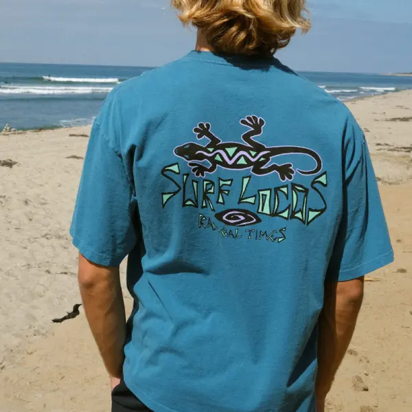 Surf-Inspired Graphic T-Shirt For Men - Wayrates.com 