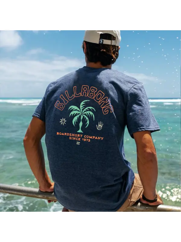 Surf Summer Japan Culture Graphic T-Shirt For Men - Aptkoi.com 