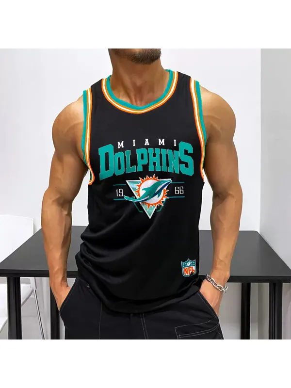 Men's Rugby Team Graphic Casual Fitness Tank Top - Aptkoi.com 