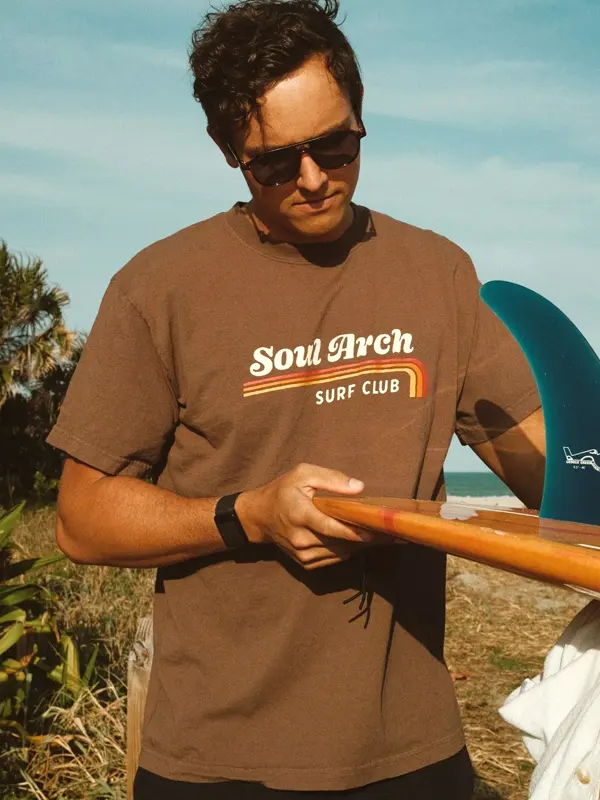 Surf Club Graphic T-Shirt For Men - Simplyion.com 