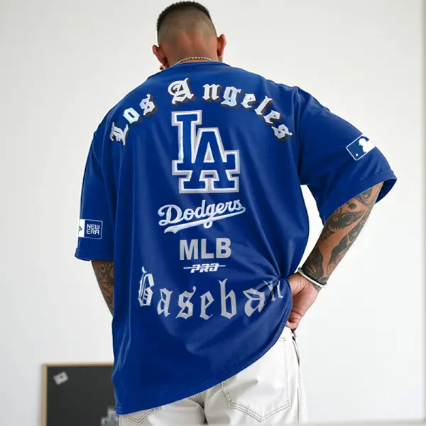 Oversize Los Angeles Baseball Stylish T-Shirt - Menzfolk.com 