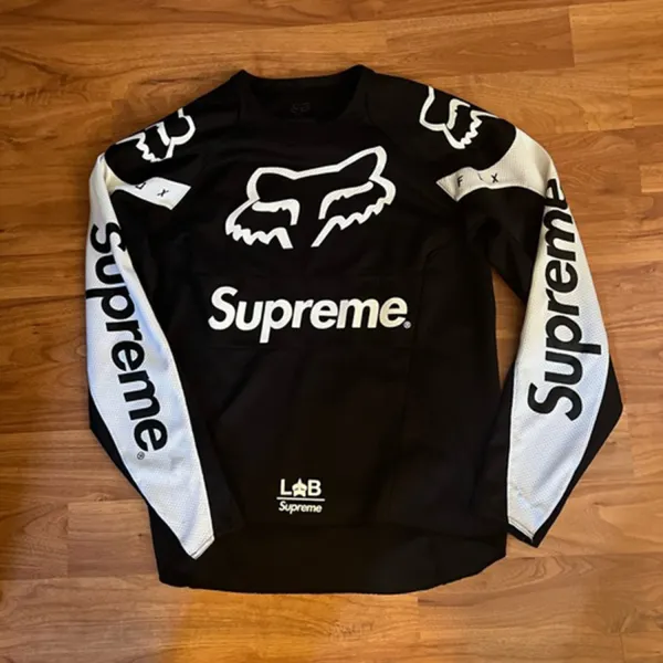 Contrast Racing Print Long Sleeve T-shirt - Wayrates.com 