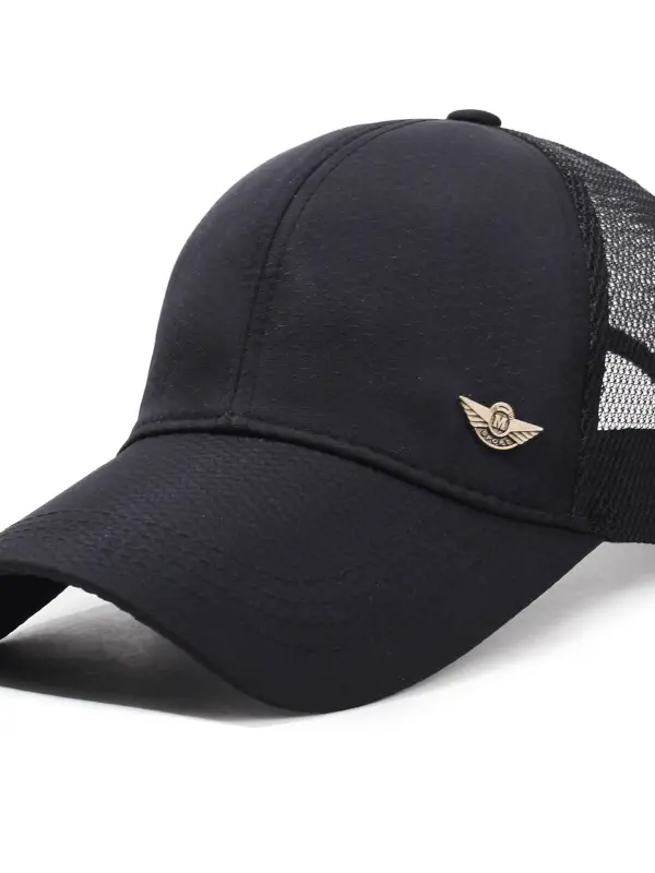 Men's Outdoor Breathable Sunshade Extended Brim Thin Casual Mesh Hat Baseball Cap Sun Protection Sun Hat - Pragmaace.com 