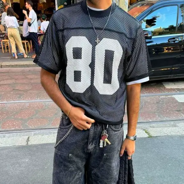 Oversize Mesh Jersey With Bold Number Design For Street Wear Enthusiasts - Wayrates.com 