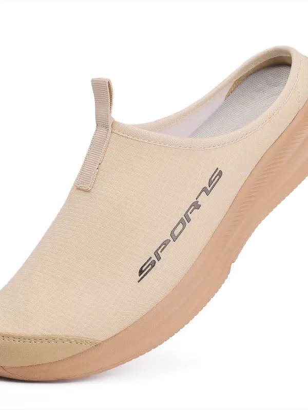 Breathable Lightweight Large Size Half-slip Sneakers Slip-on Casual Lazy Shoes Slippers Sandals - Pragmaace.com 