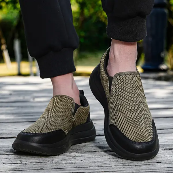 Men's Large Size Lightweight Breathable Mesh Casual Thick-soled Sneakers Shoes For Surfing Hiking - Cotosen.chimpone.com 