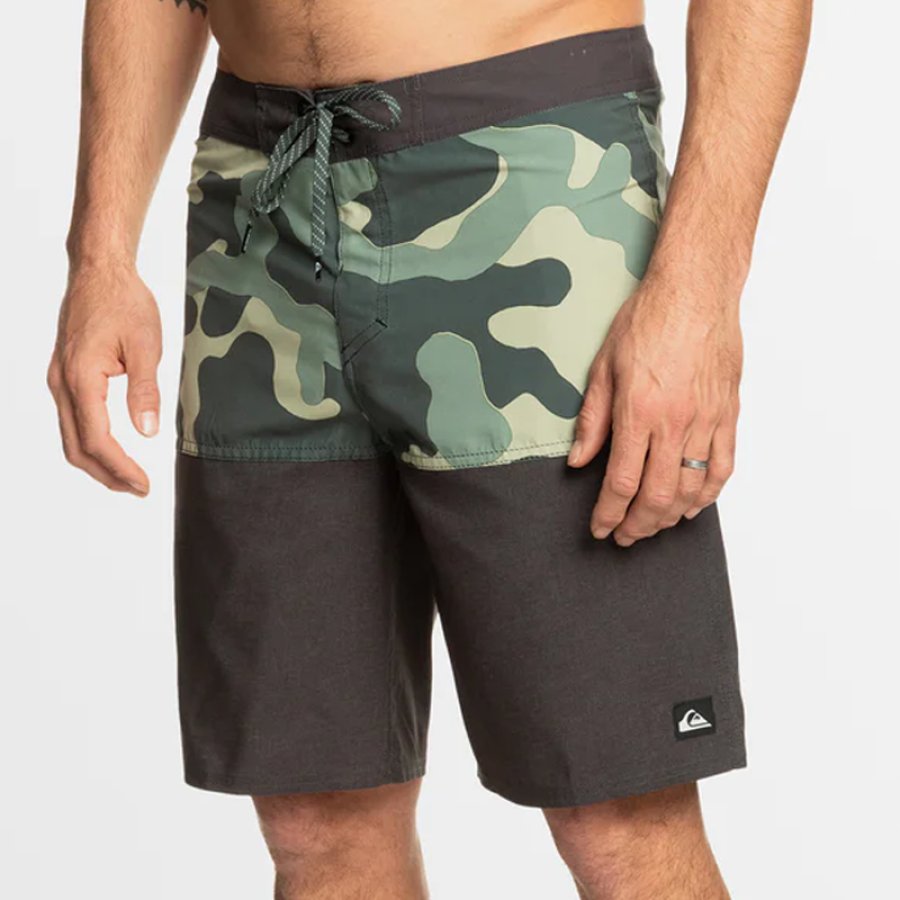 

Vintage Surf Camo-Printed Boardshorts For Men
