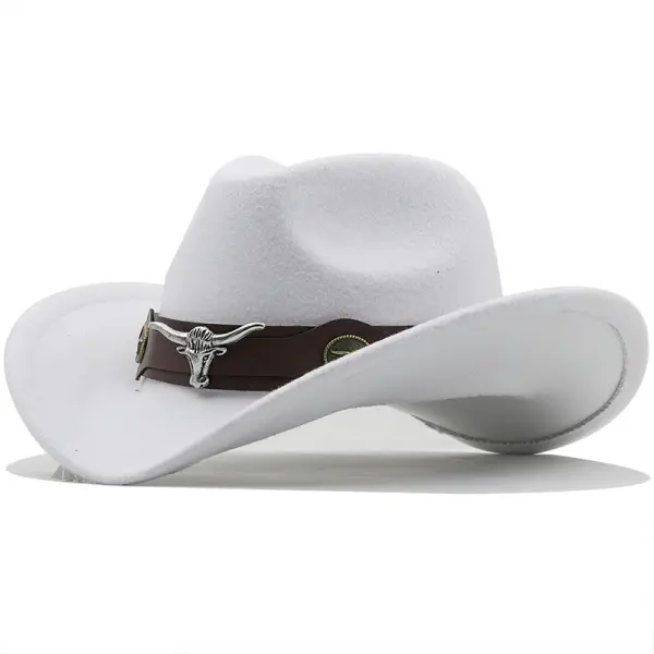 Western Cowboy Wool Felt Hat - Menzfolk.com 