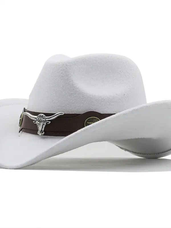 Western Cowboy Wool Felt Hat - Menbarn.com 