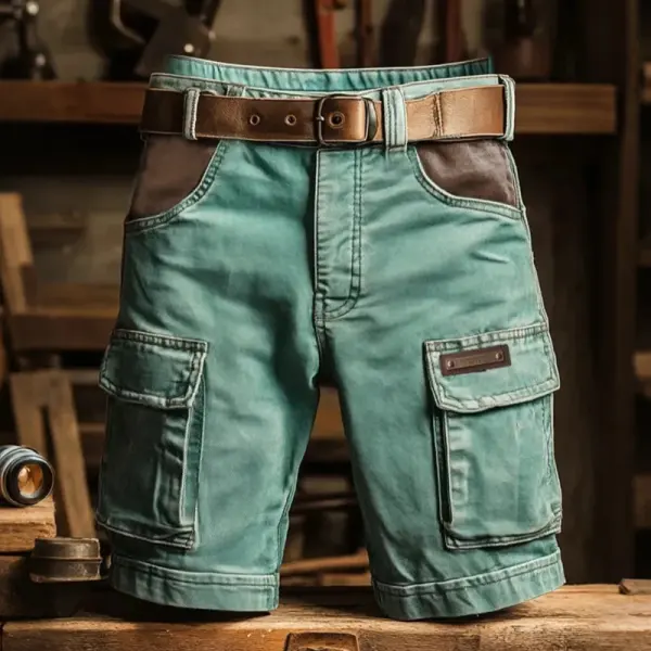 Men's Cargo Shorts With Multi-Pockets And Adjustable Belt - Perfect For Summer Adventures - Wayrates.com 