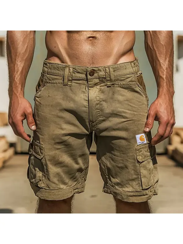 Men's Cargo Shorts With Functional Pockets And Durable Design For Outdoor Activities - Anrider.com 
