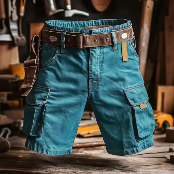 Stylish Cargo Pants With Multi-Pockets And Adjustable Belt For Men - Wayrates.com 