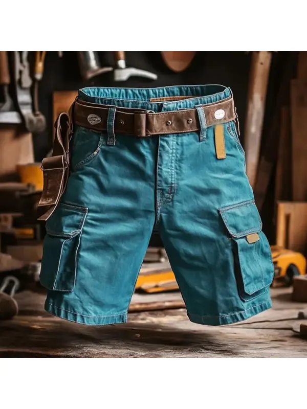 Stylish Cargo Pants With Multi-Pockets And Adjustable Belt For Men - Anrider.com 