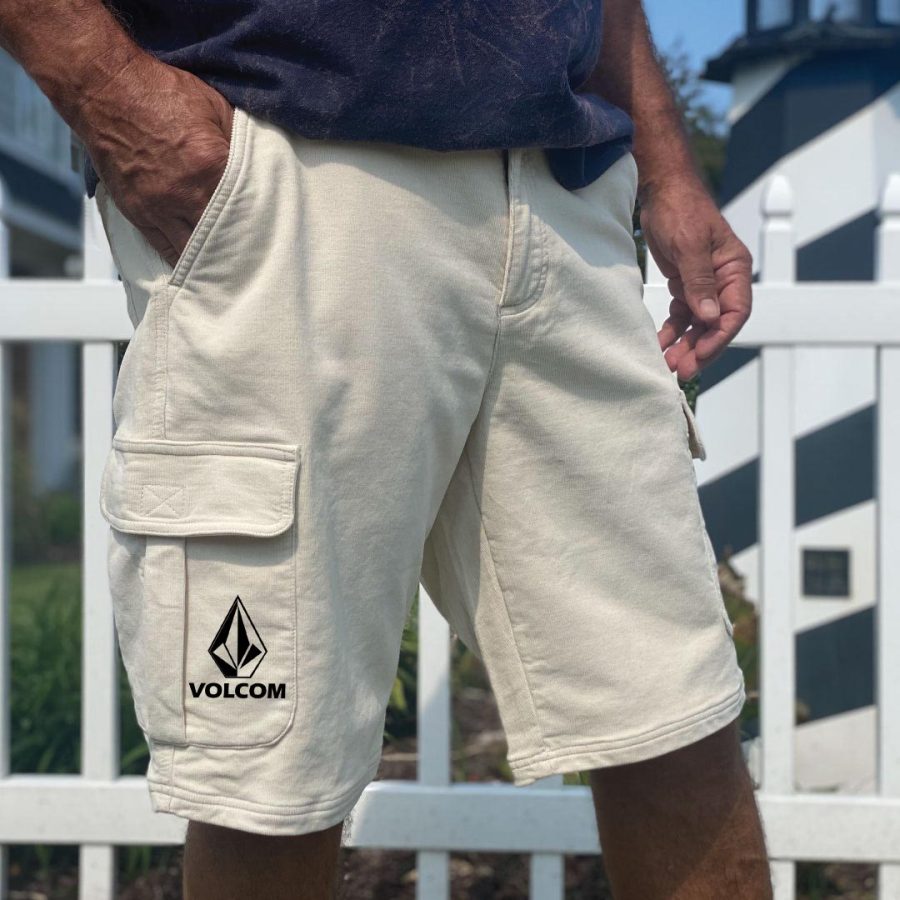 

Men's Vintage Corduroy Multi-Pocket Walkshorts Surf Cargo Shorts