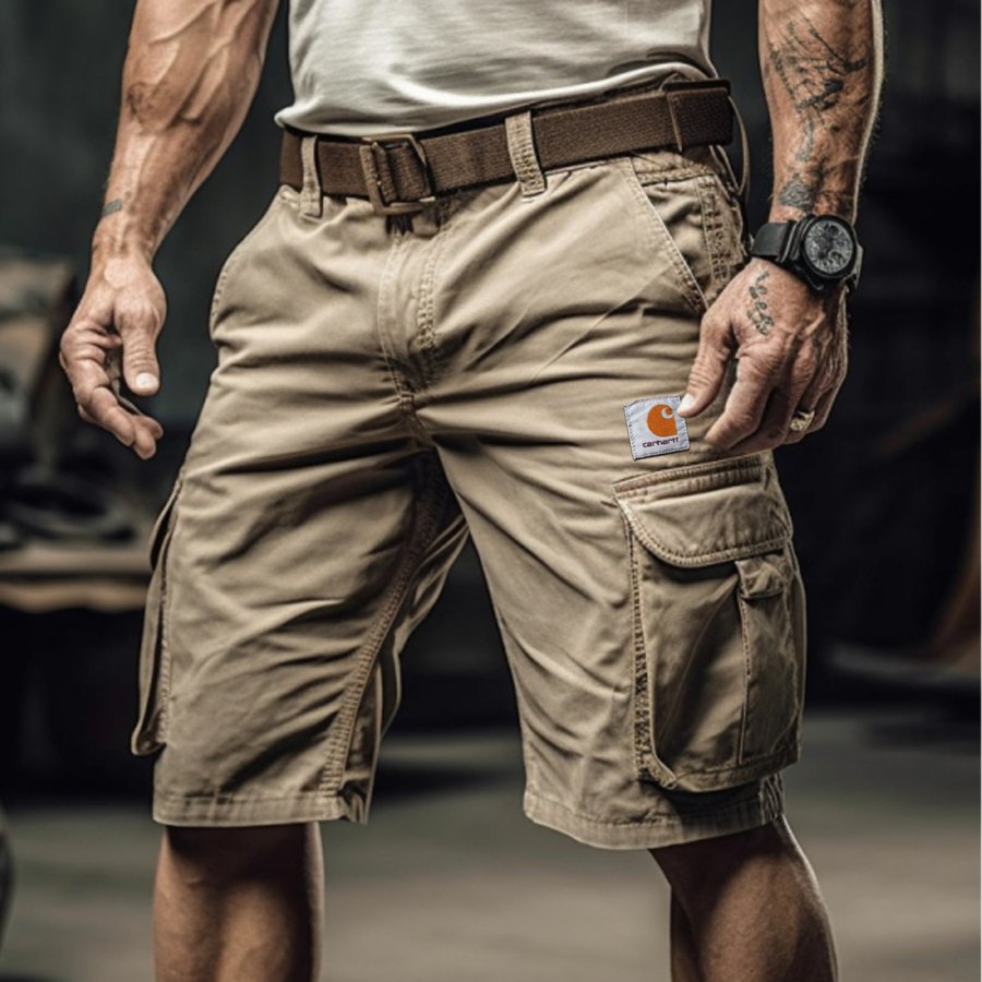 

Men's Vintage Outdoor Multi-Pocket Tactical Training Cargo Shorts