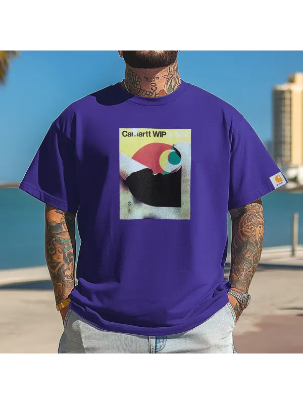 Men's Vintage Waffle Knit Lightweight Mesh T-Shirt - Perfect For Summer Outdoors - Ootdmw.com 
